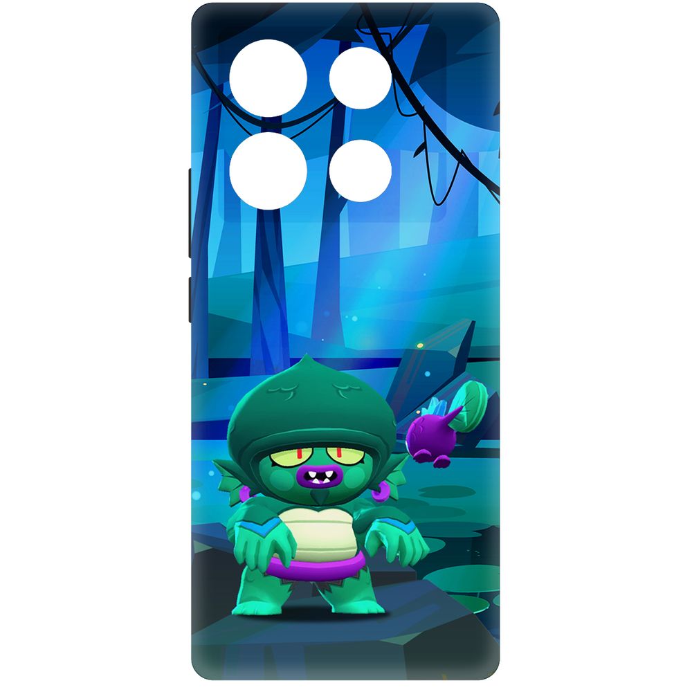 

Чехол-накладка Krutoff Soft Case Brawl Stars - Болотный Джин для INFINIX Note 40 черный