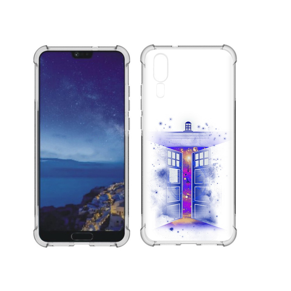 

Чехол MyPads Tocco для Huawei P20 фиолетовый уголок абстракция (PT108006.52.659), Прозрачный, Tocco