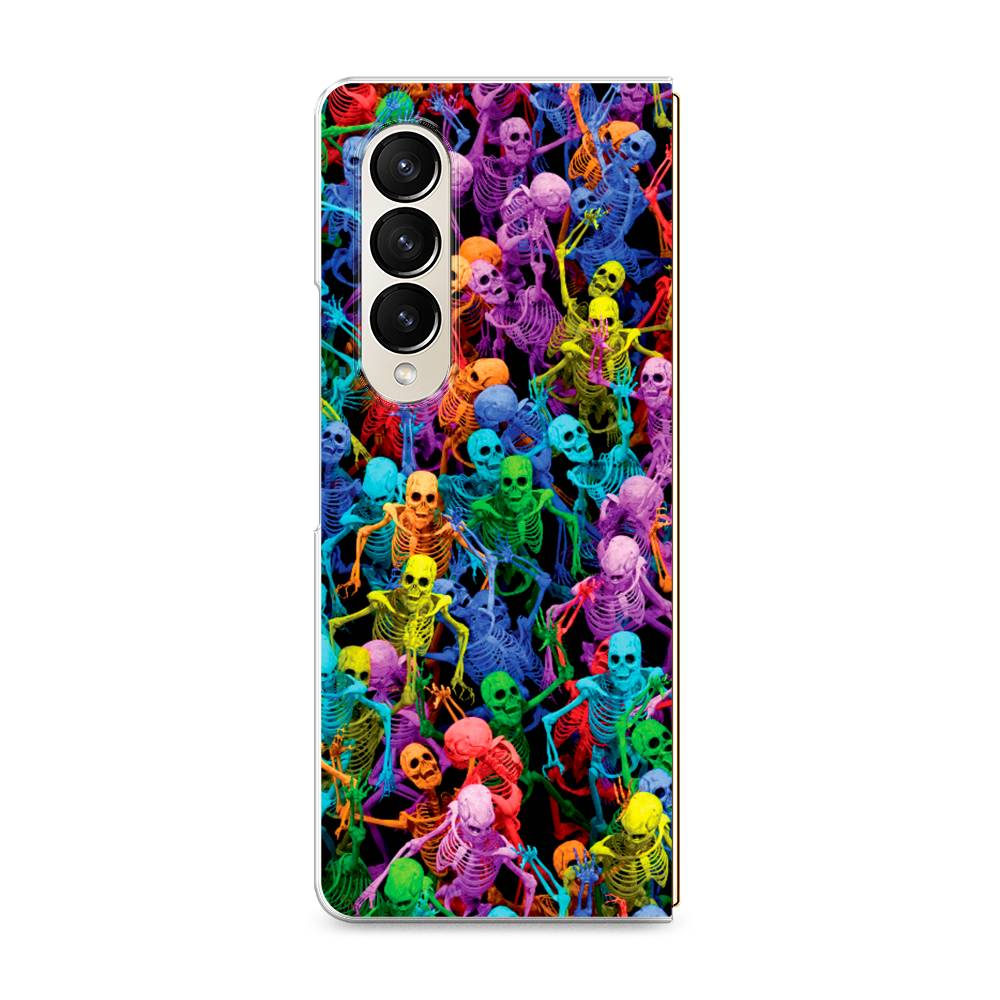 

Чехол на Samsung Galaxy Z Fold 4 "Вечеринка скелетов", Фиолетовый;желтый;оранжевый, 2106950-6