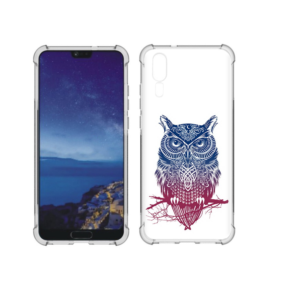 

Чехол MyPads Tocco для Huawei P20 хиппи сова (PT108006.52.664), Прозрачный, Tocco