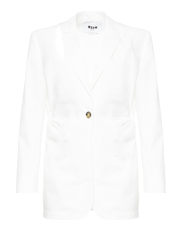 

Жакет женский MSGM MDG107 белый 44 IT, MDG107