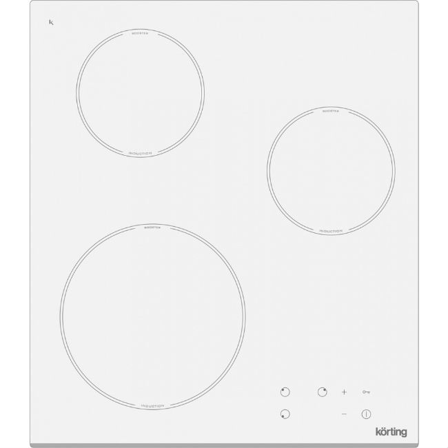 фото Встраиваемая варочная панель индукционная korting hi 42031 bw white