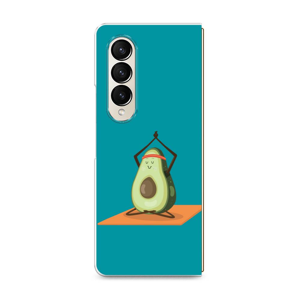 

Чехол на Samsung Galaxy Z Fold 4 "Расслабься с авокадо", Голубой, 2106950-6