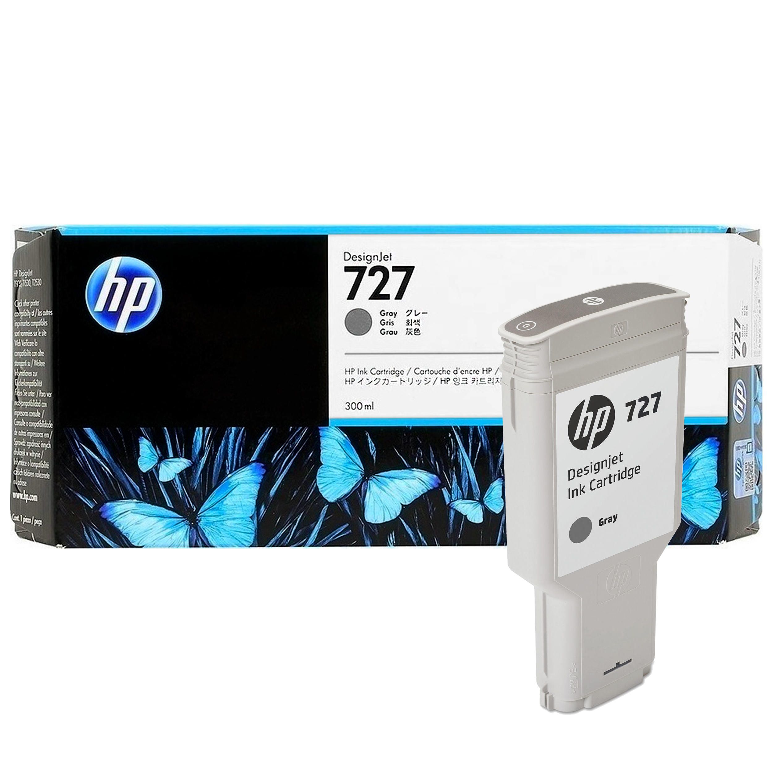 Картридж для струйного принтера HP 727 (F9J80A) серый, оригинал