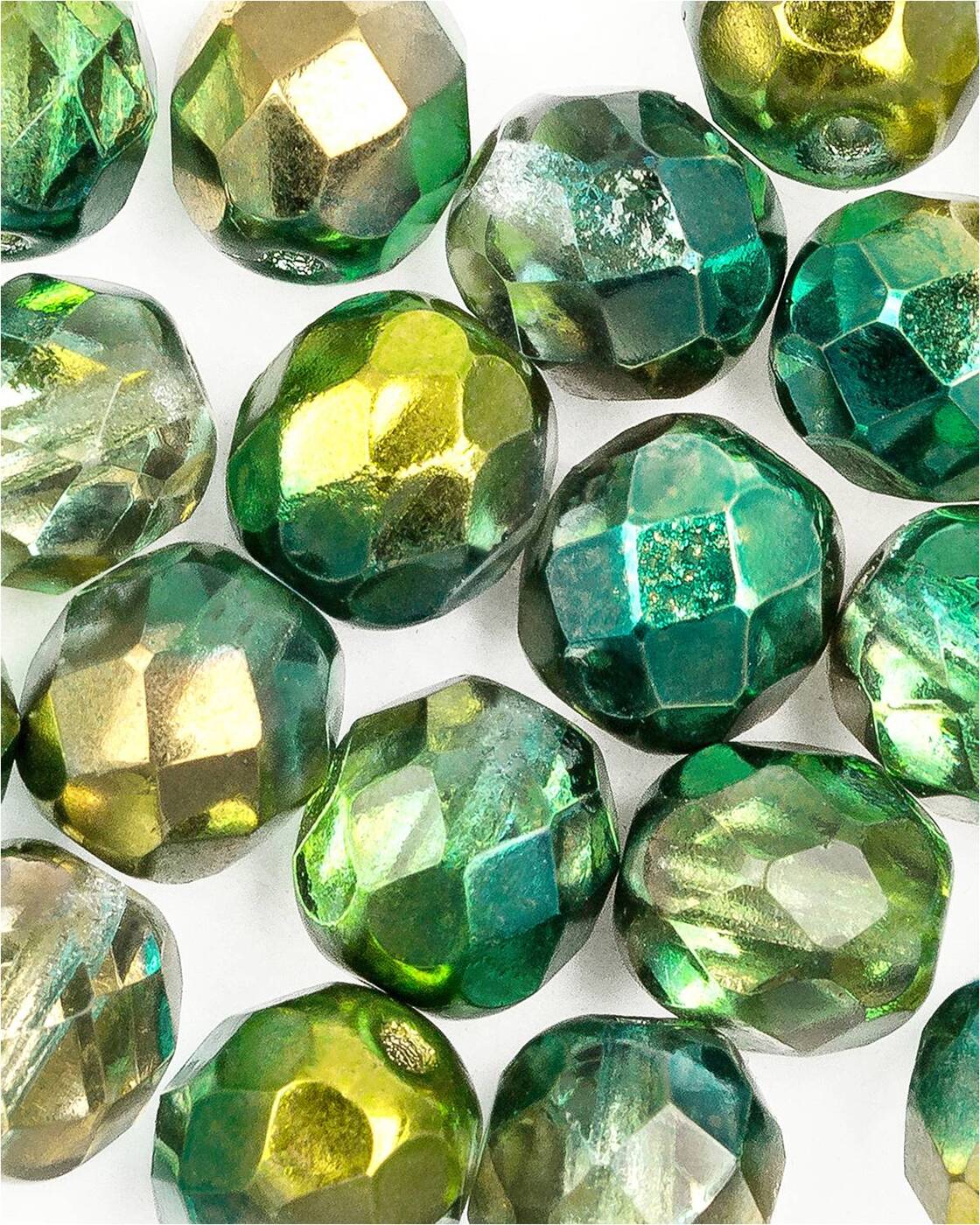 

Стеклянные чешские бусины ганеные круг 8 мм Crystal Sunny Magic Summer Green 20шт, Зеленый, FP-8