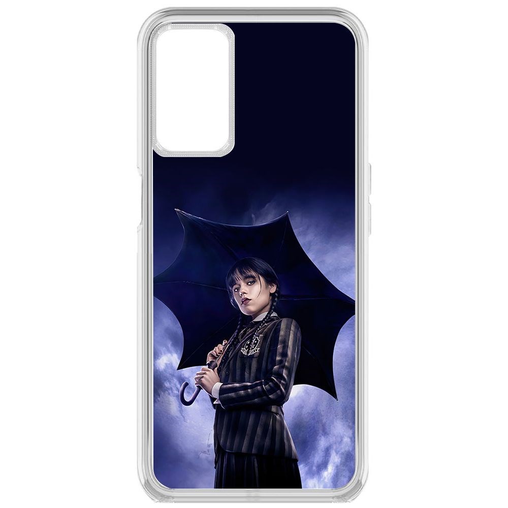 

Чехол-накладка Krutoff Clear Case Уэнсдей Аддамс - Уэнсдей под зонтом для Oppo A55, Прозрачный