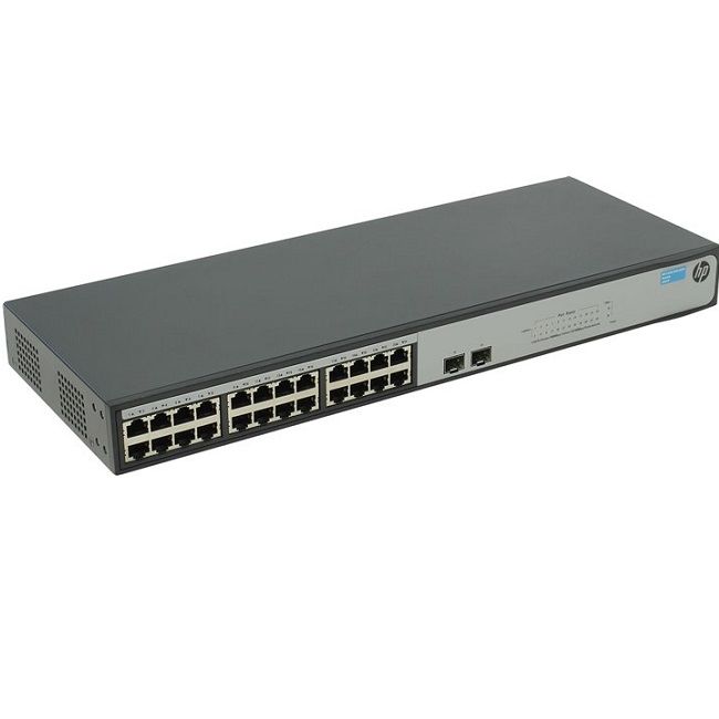 Коммутатор HP 1420-24G-2SFP JH017A Black