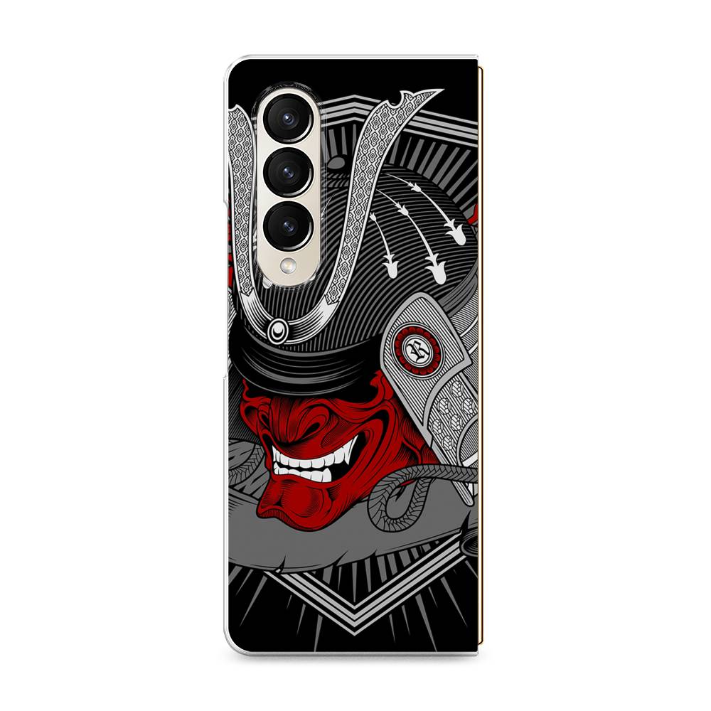 

Чехол на Samsung Galaxy Z Fold 4 "Красная маска самурая", Белый;красный;черный, 2106950-4
