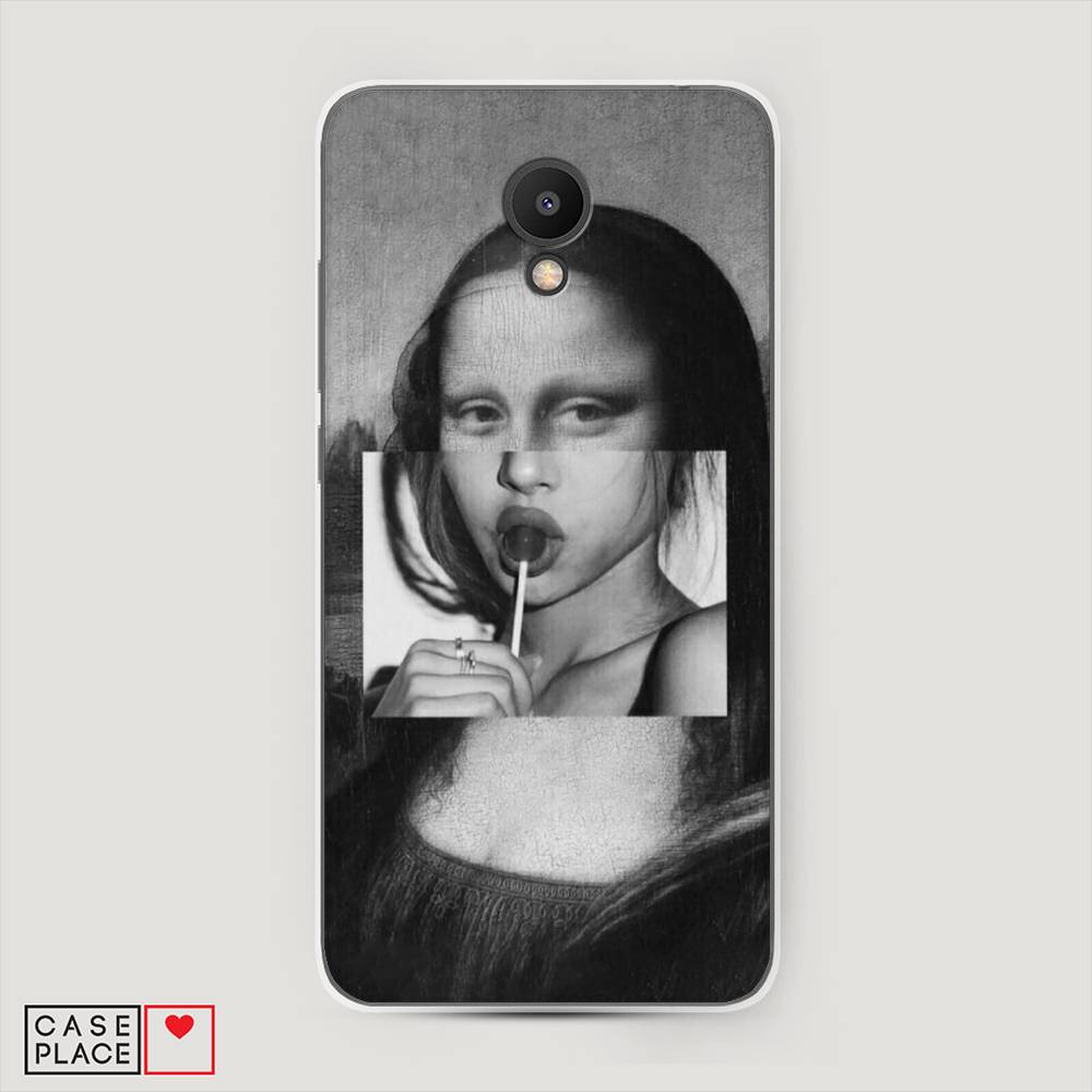 

Чехол Awog на Meizu M6S "Mona Lisa sucking lollipop", Серый, 72450-9