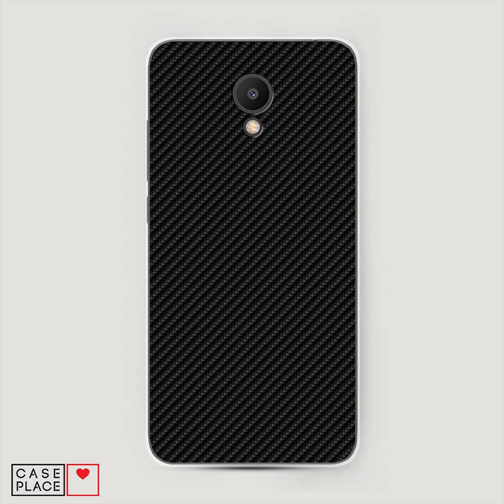 

Чехол Awog "Черный карбон" для Meizu M6S, 72450-3