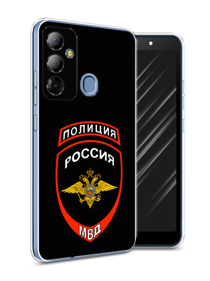 

Чехол Awog на Tecno Pop 6 Go "Полиция шеврон", Черный;красный;белый, 302950-5