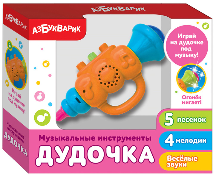 

Музыкальная игрушка Азбукварик цв. оранжевый, 28369-2