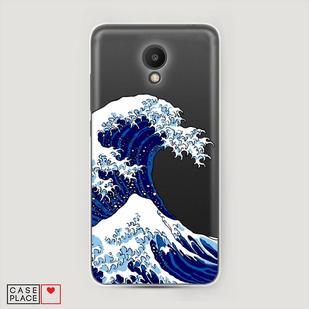 

Чехол Awog на Meizu M6S "Волна в Канагаве", Синий;белый, 72450-4