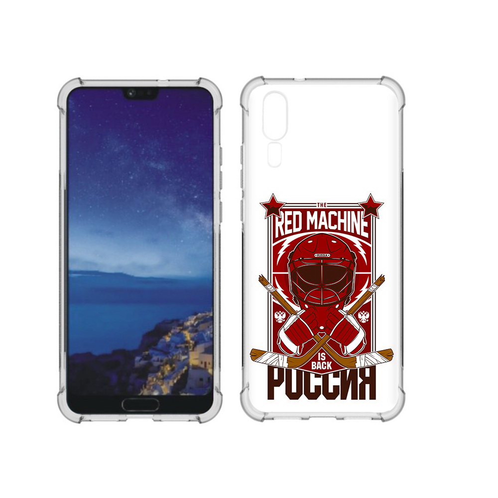 

Чехол MyPads Tocco для Huawei P20 хоккей россия (PT108006.52.666), Прозрачный, Tocco