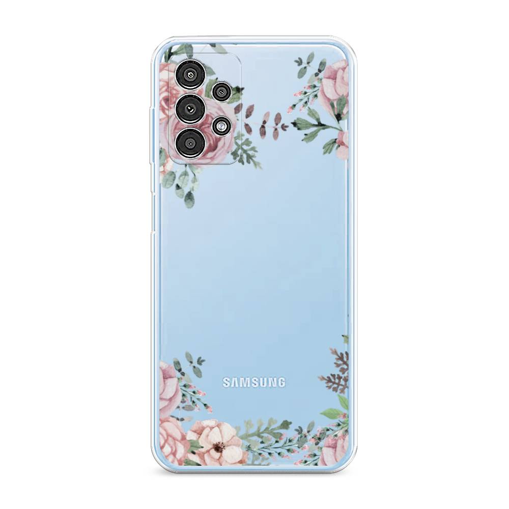 

Чехол Awog на Samsung Galaxy A13 / Самсунг A13 "Нежные розы акварель", Прозрачный;розовый;зеленый, 2104850-8