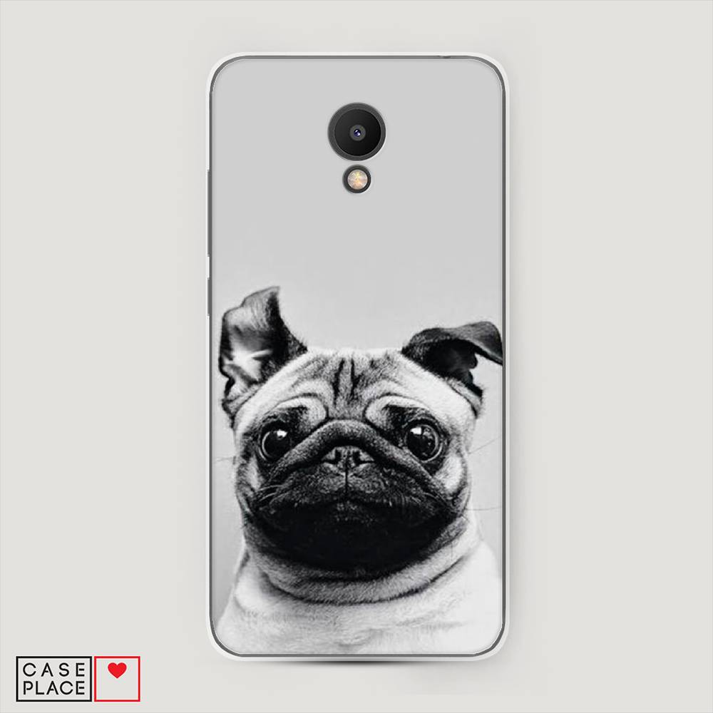 

Чехол Awog на Meizu M6S "Ушастый мопс", Серый, 72450-1