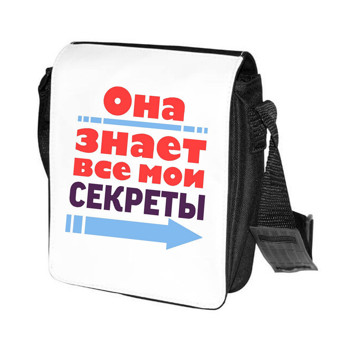 

Сумка унисекс CoolPodarok CN0114169 черно-белый, Черный;белый, CN0114169