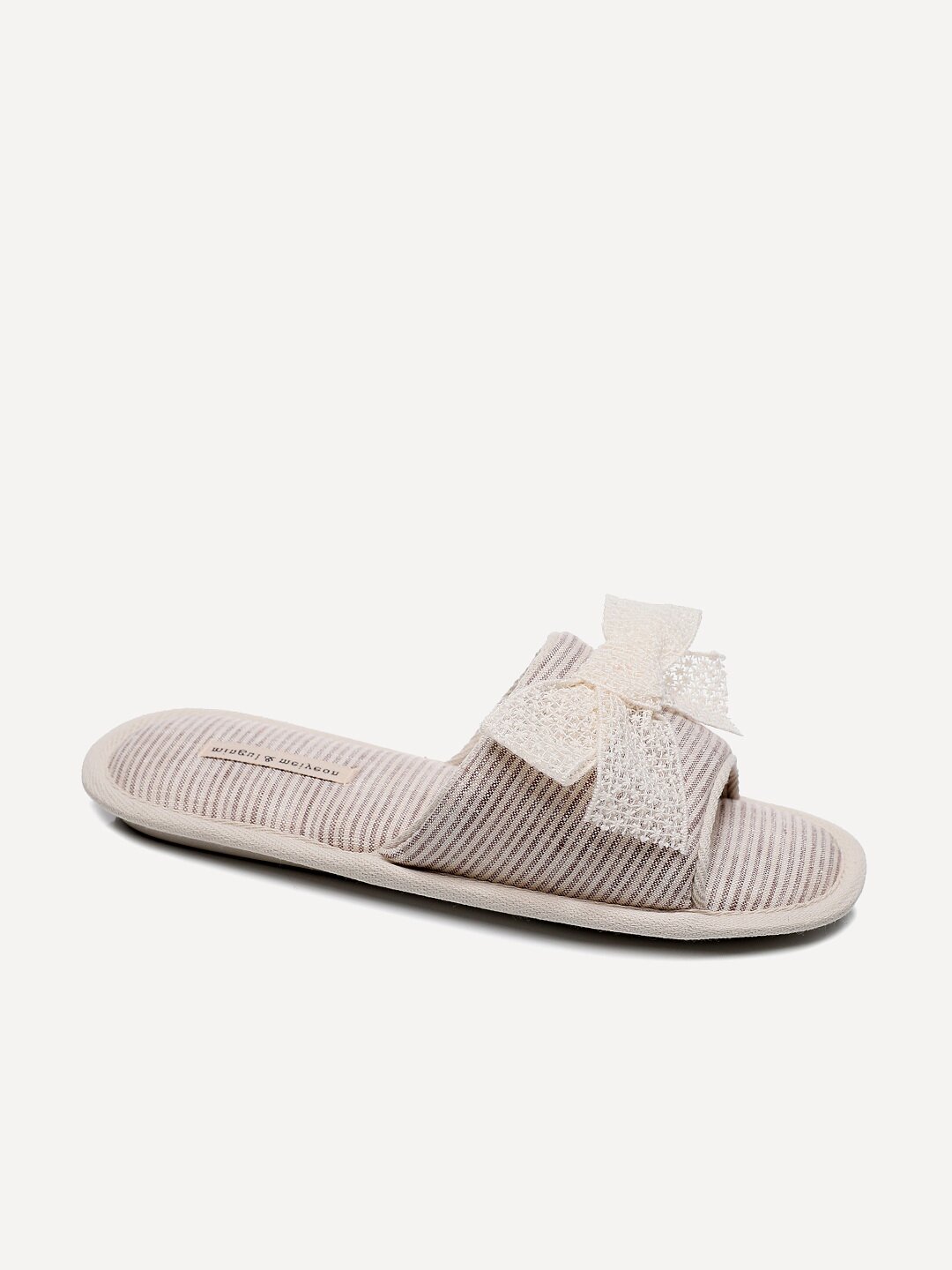 фото Тапочки женские mingul & meiyeon m-605 бежевые 40.5 ru