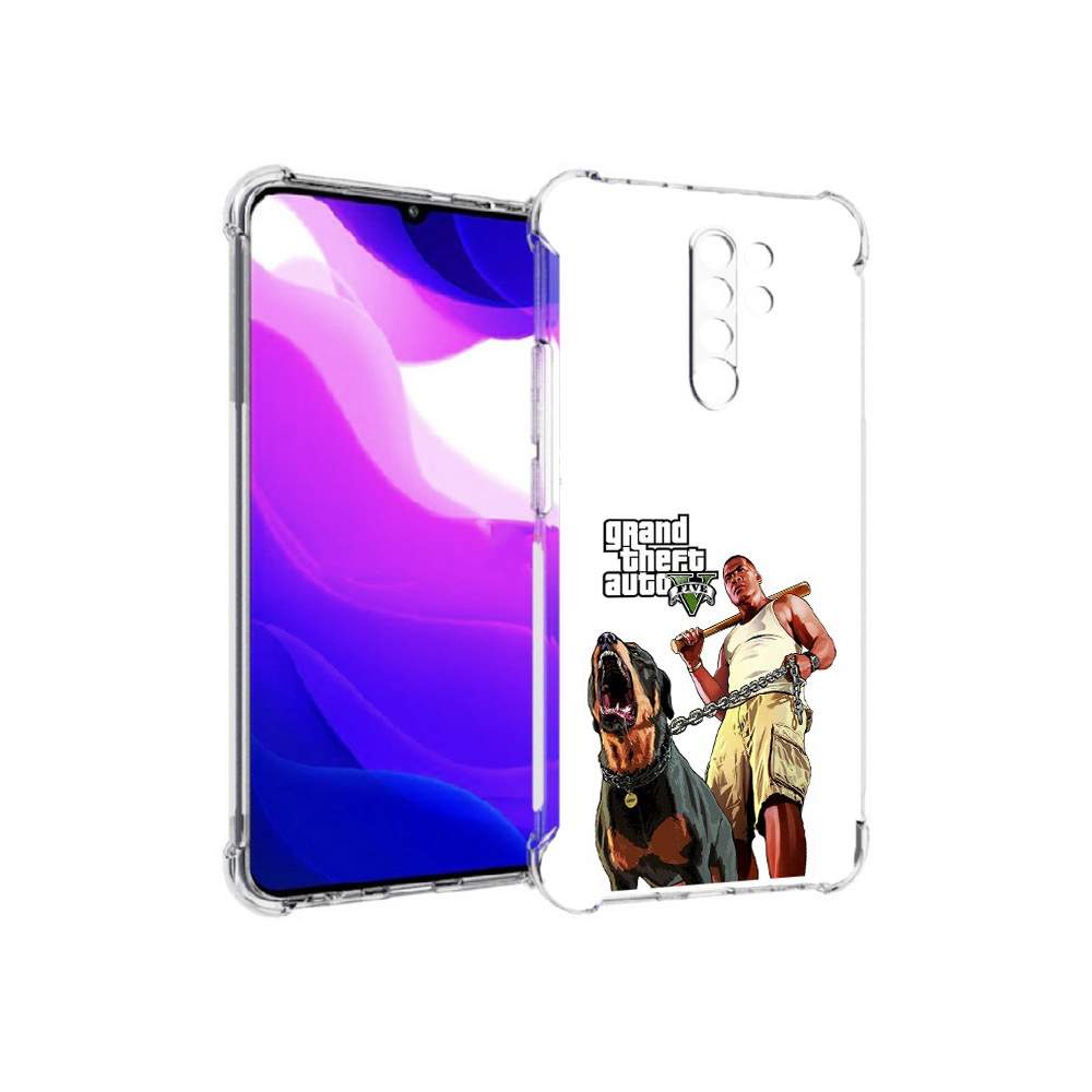 

Чехол MyPads Tocco для Xiaomi Redmi 9 GTA грозная собака (PT150826.259.18), Прозрачный, Tocco