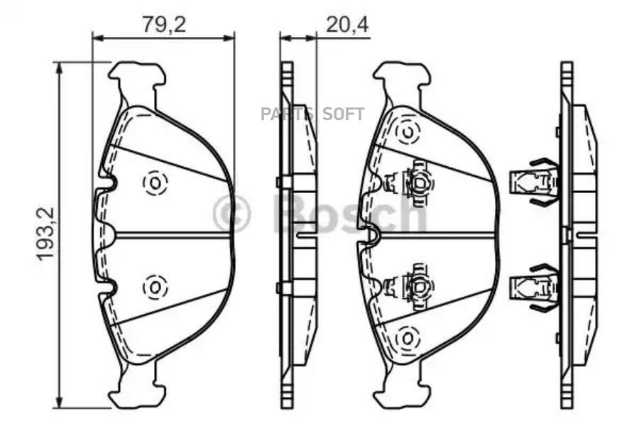 

Тормозные колодки Bosch 0986494217
