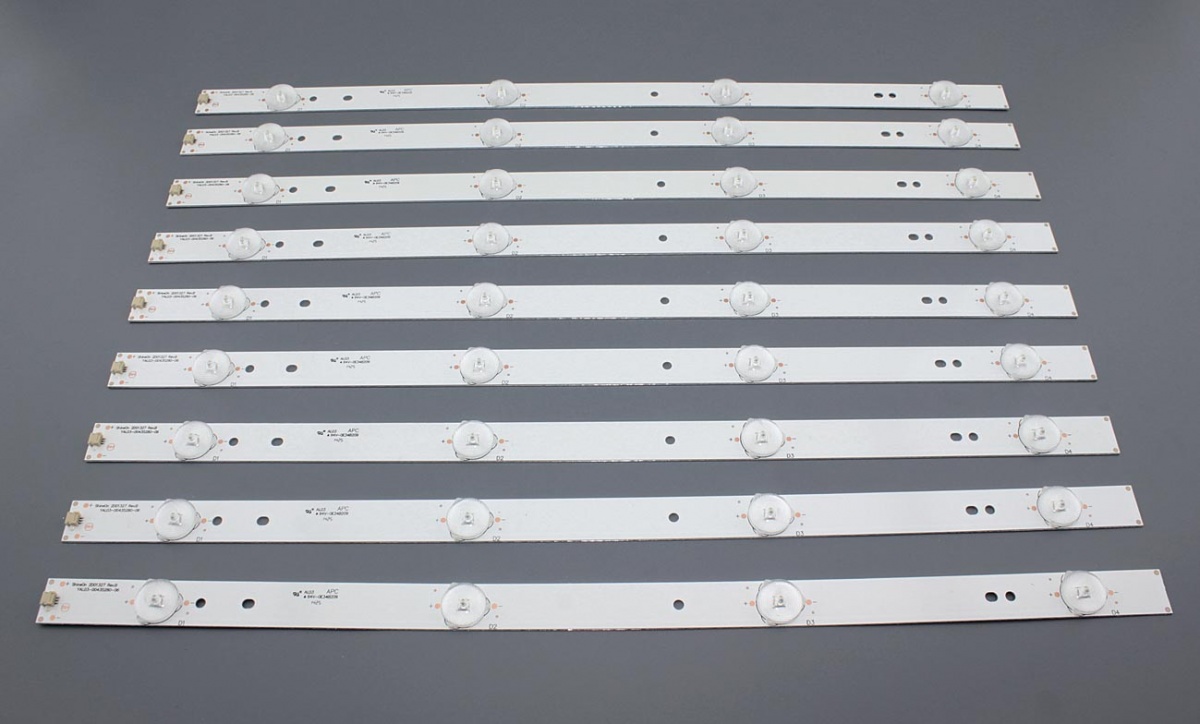 

LED подсветка ShineOn 2D01327 Rev.B YAL03-00435280-06 (комплект 9шт)