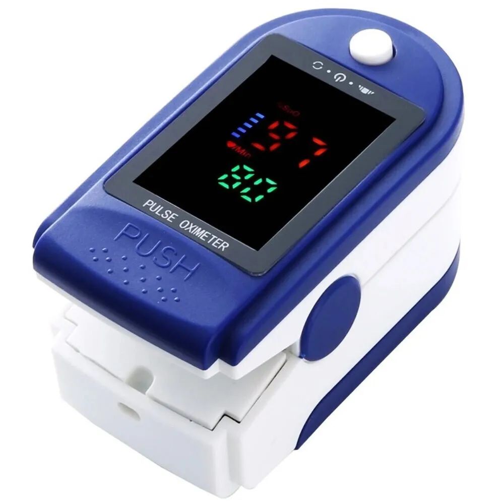 Пульсоксиметр Fingertip Pulse Oximeter LK-87 синий, RoSH, пластик  - купить