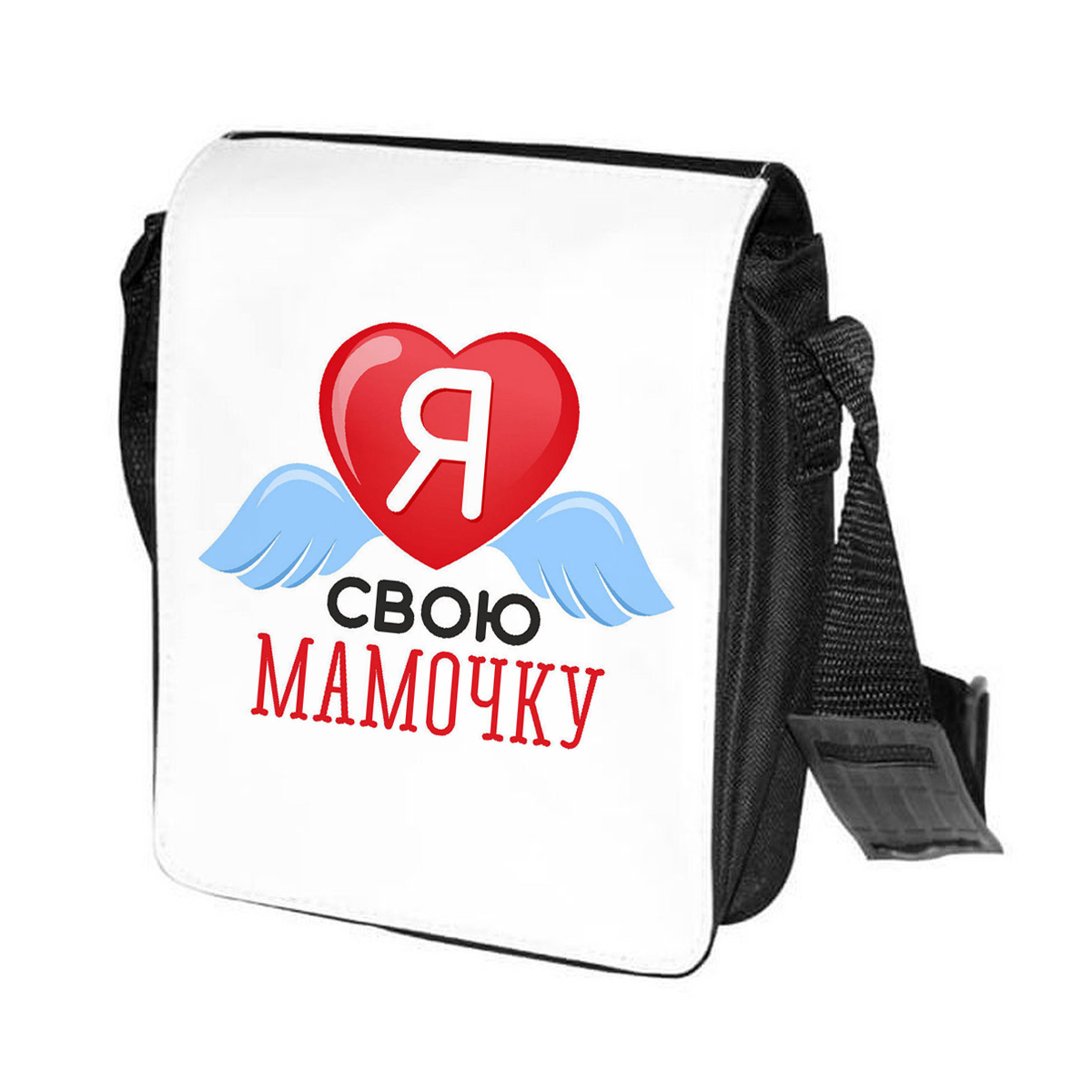 

Сумка унисекс CoolPodarok CN013893 черно-белый, Черный;белый, CN013893