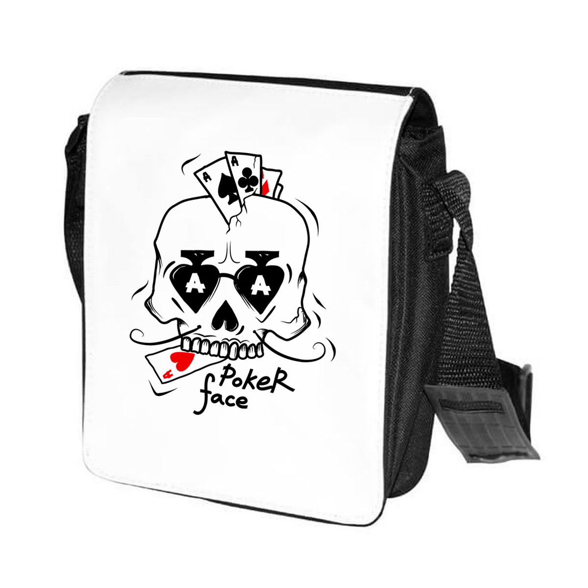

Сумка унисекс CoolPodarok CN0151385 черно-белый, Черный;белый, CN0151385