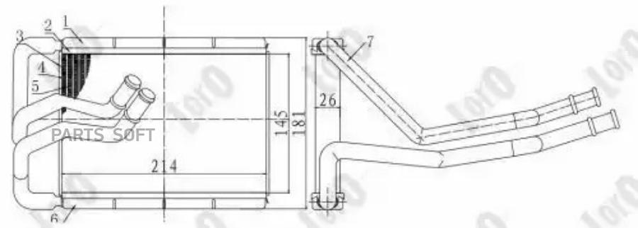 

Радиатор отопителя / Теплообменник печки