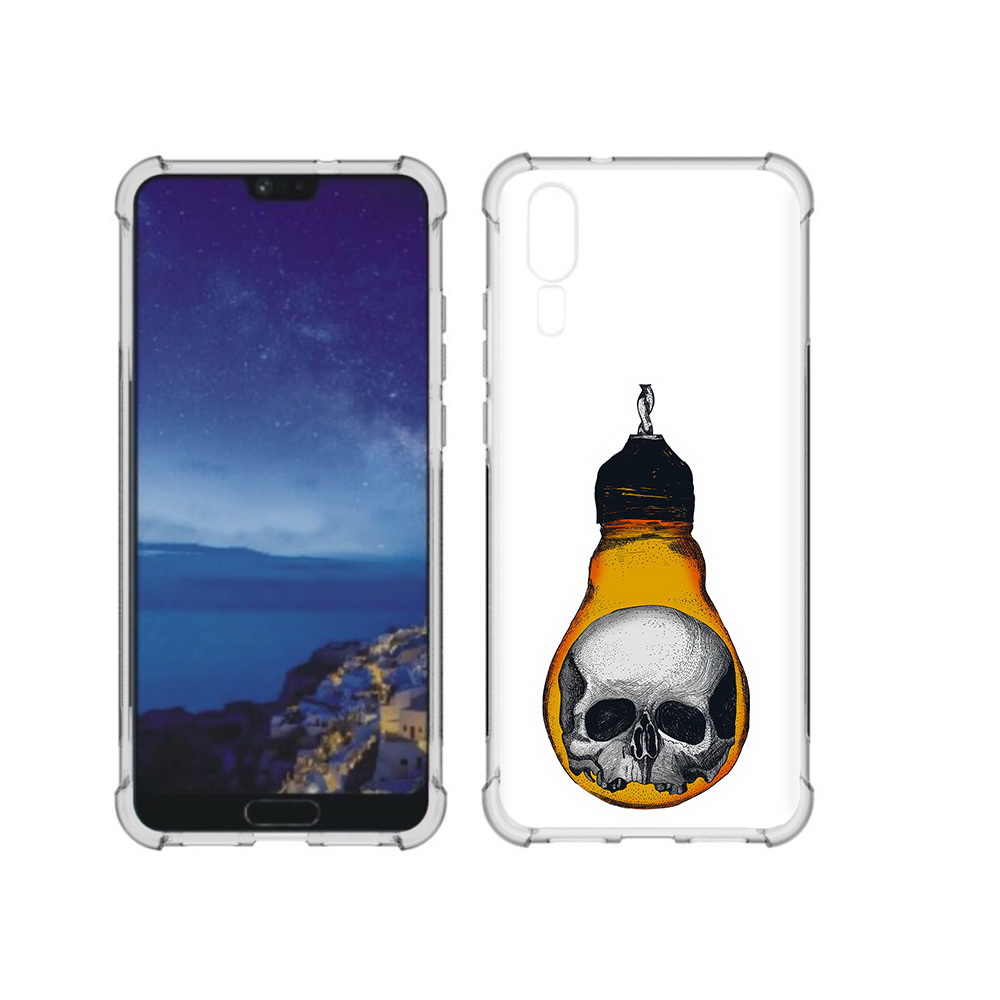 Чехол MyPads Tocco для Huawei P20 череп в лампочке (PT108006.52.676)