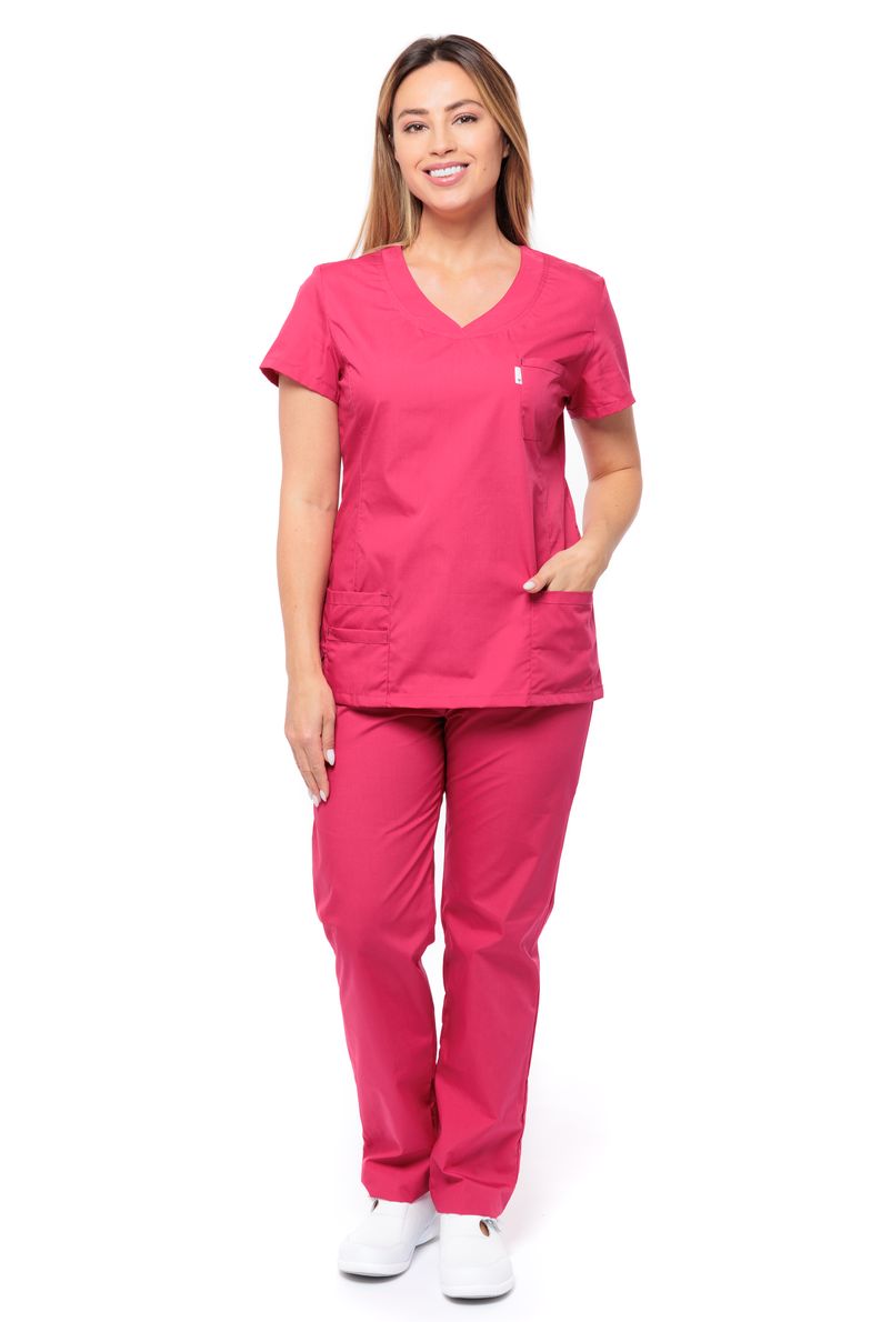 

Костюм медицинский женский MedicalWear Магнолия 102 красный 54 RU, Магнолия 102