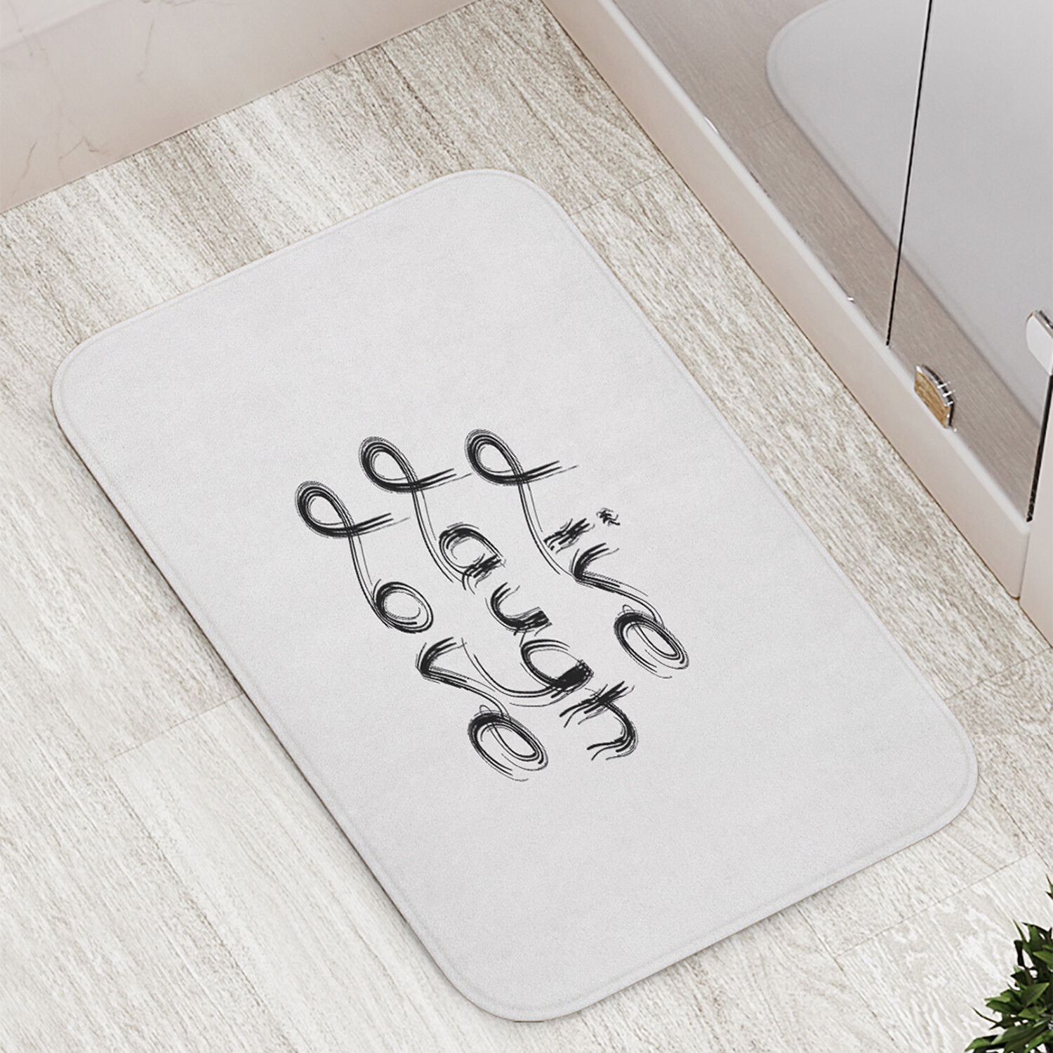 

Коврик противоскользящий JoyArty "Прекрасная жизнь" для ванной сауны бассейна 77х52 см, Прекрасная жизнь