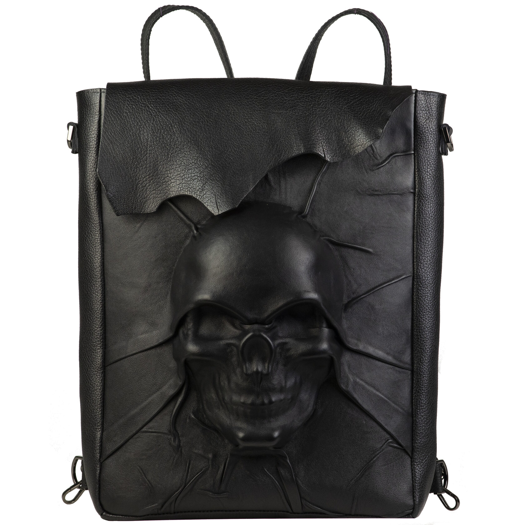 Рюкзак унисекс DAGON Black skull carnaval черный, 30х40х6 см