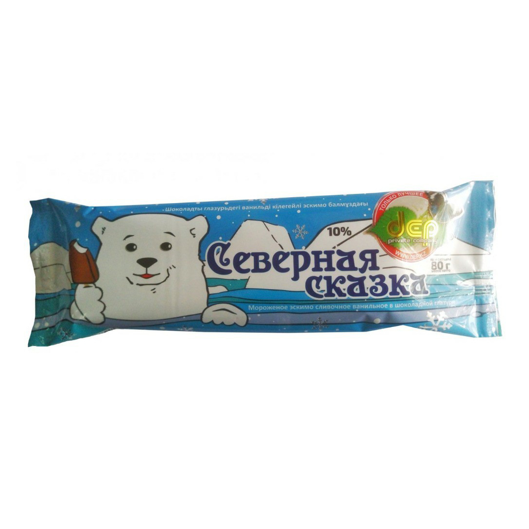 

Мороженое сливочное dep Северная сказка эскимо 80 г