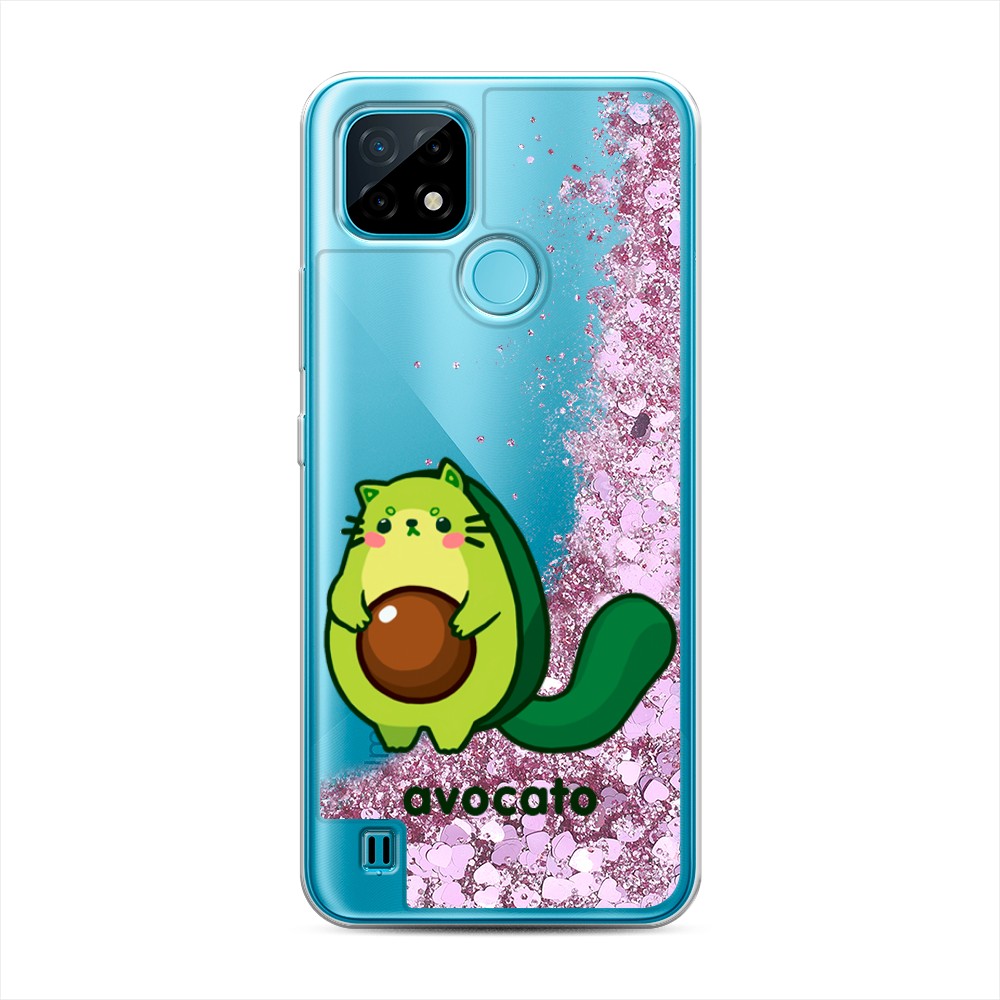 

Жидкий чехол с блестками "Avocato" на Realme C21, 254994-1
