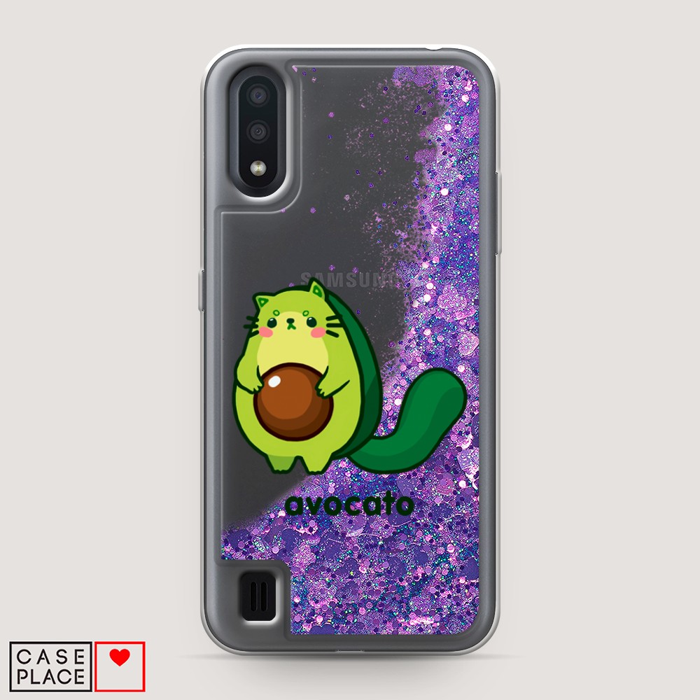 

Жидкий чехол с блестками "Avocato" на Samsung Galaxy A01, 29592-1