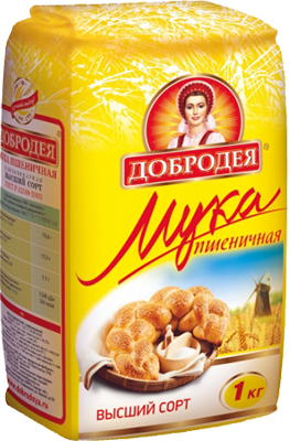 

Мука Добродея пшеничная высшего сорта 1 кг