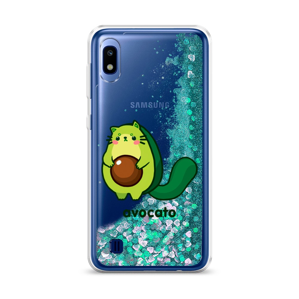 

Жидкий чехол с блестками "Avocato" на Samsung Galaxy A10