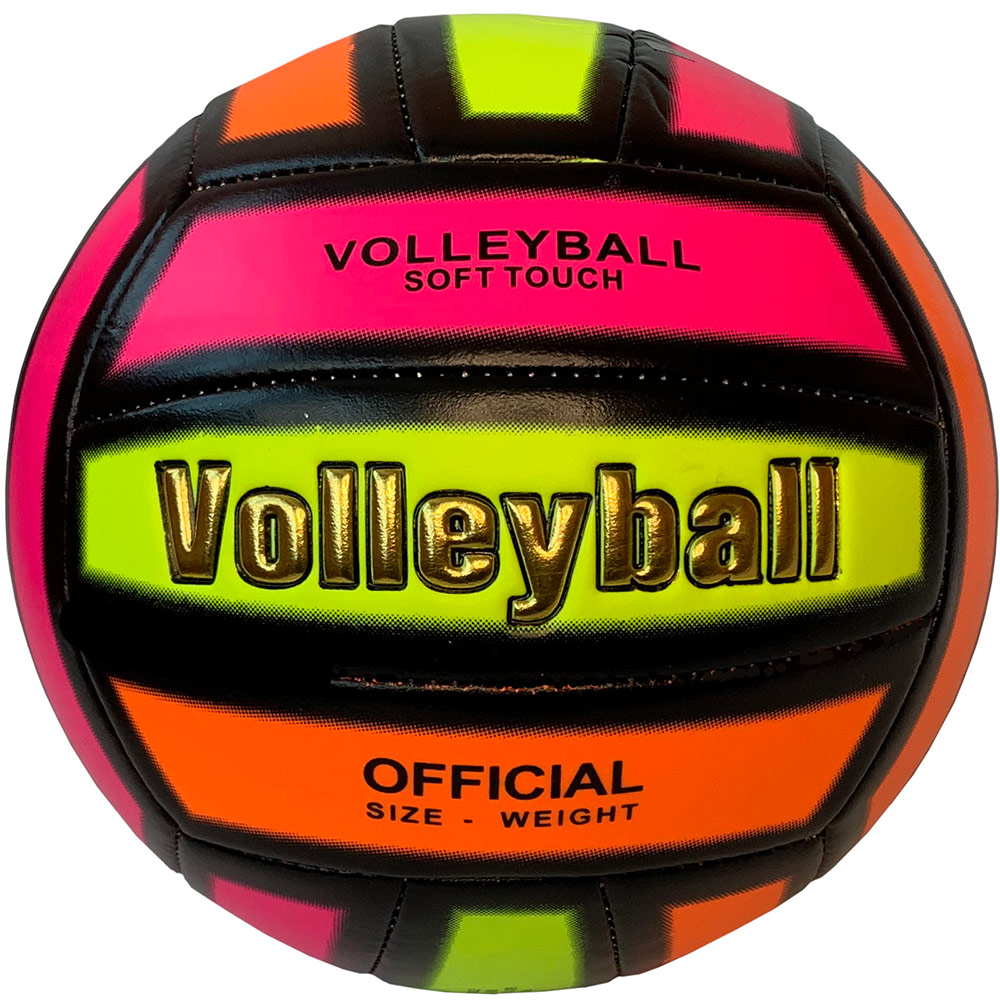 фото Волейбольный мяч спортекс e29211-2 №5 розово/желто/оранжевый