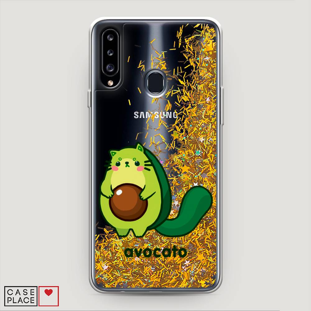 

Жидкий чехол с блестками "Avocato" на Samsung Galaxy A20s, 2100890-1