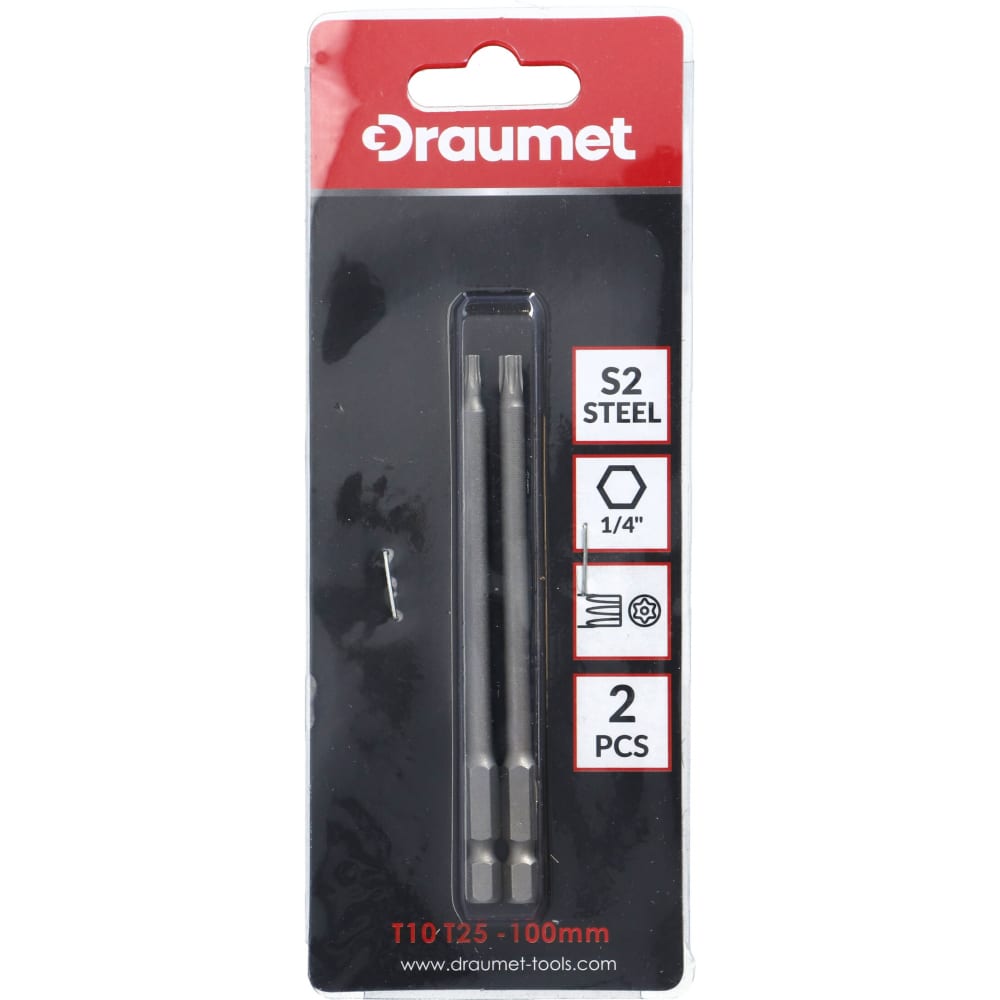 

DRAUMET Насадки TORX T10 T25 - 2 шт. 8082