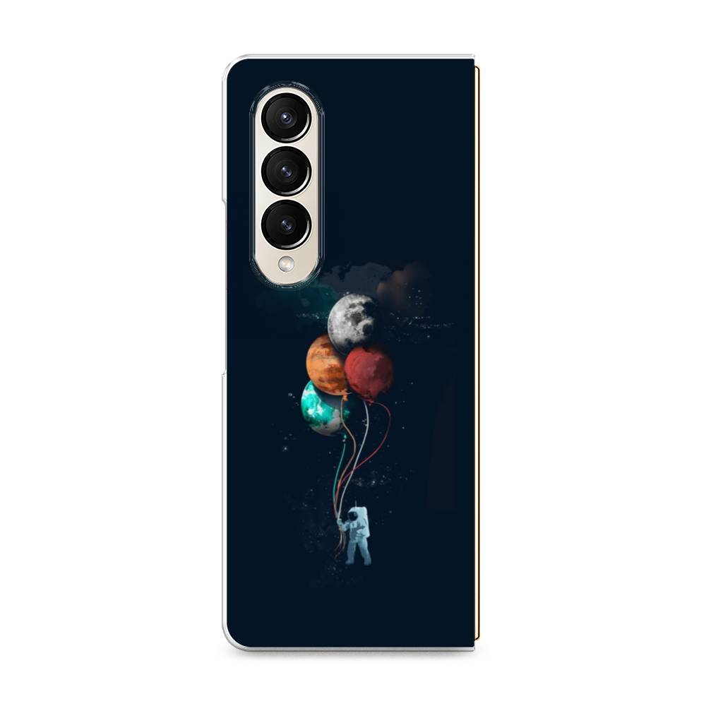 

Чехол на Samsung Galaxy Z Fold 4 "Космонавт с шариками", Разноцветный, 2106950-4