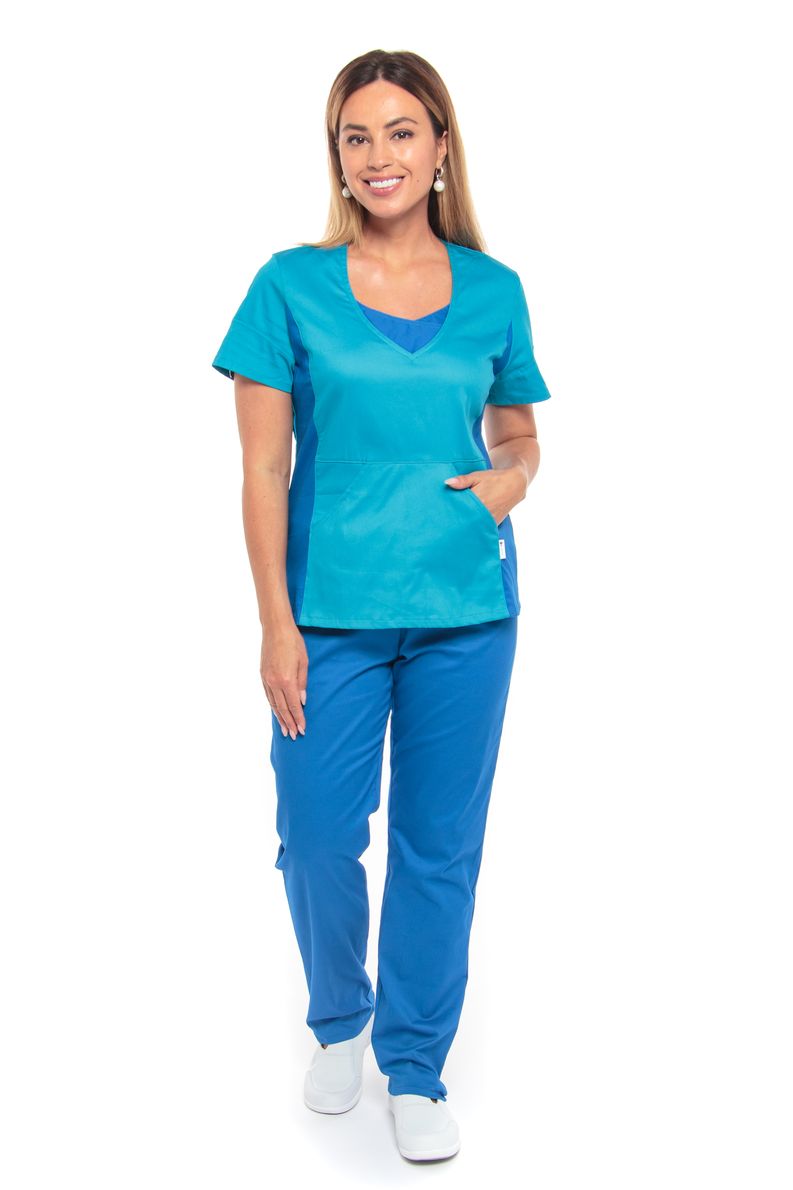 фото Костюм медицинский женский medicalwear киса 124 голубой 46 ru