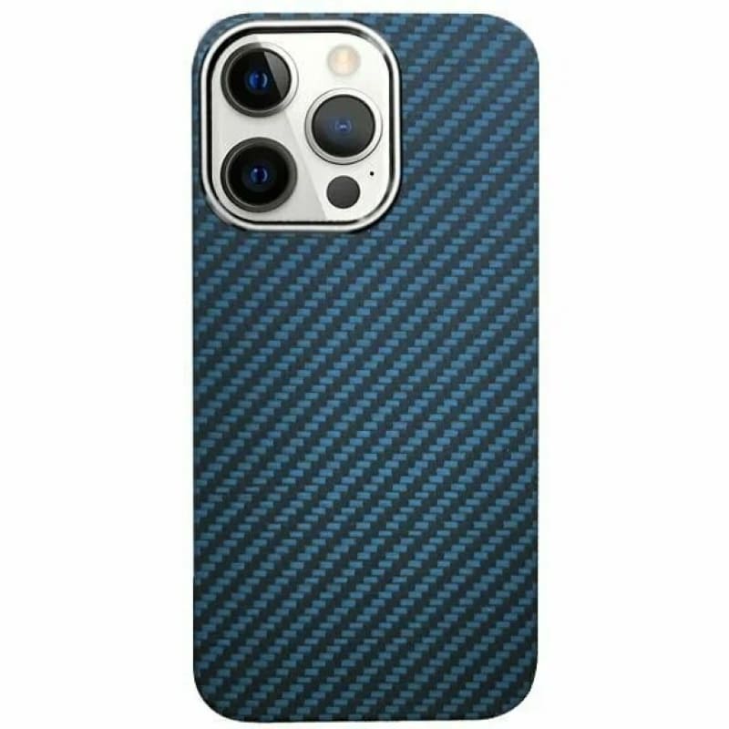

Чехол накладка карбон K-Doo Keivlar для iPhone 14 Pro Max Blue, Синий, Keivlar