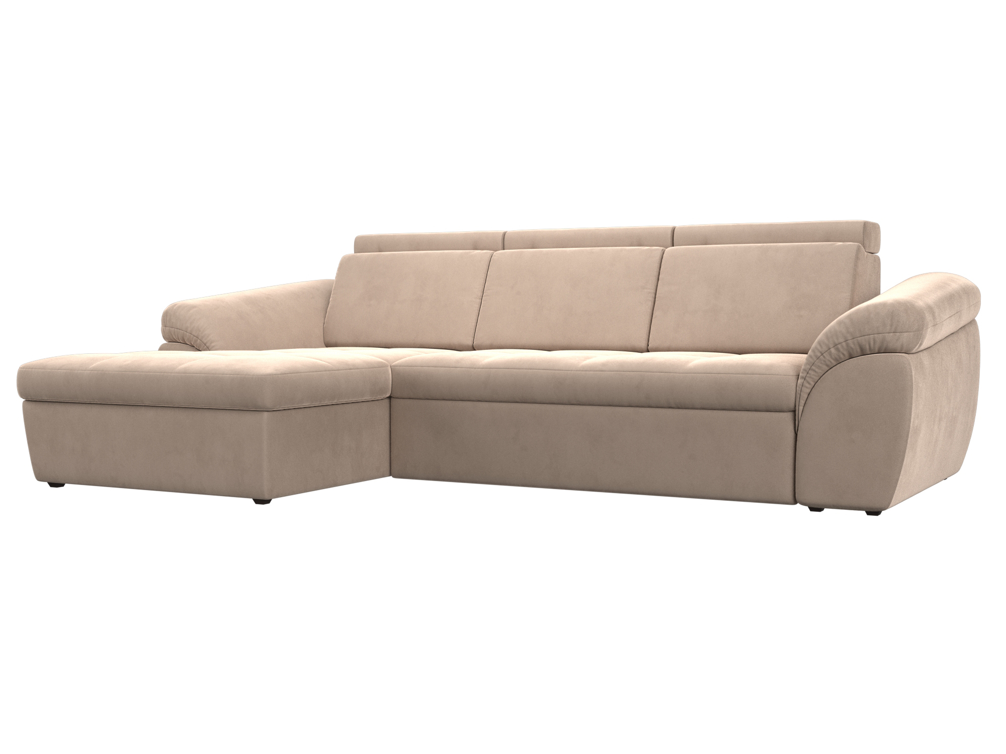 

Угловой диван Мисандра левый велюр бежевый, Угловой диван Мисандра левый угол