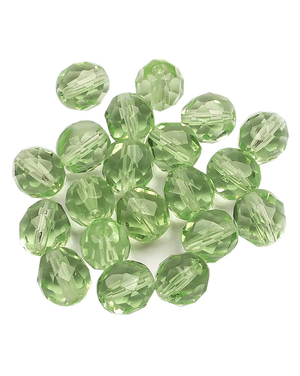 

Стеклянные чешские бусины, Fire polished beads, ганеные круглые, 8 мм, Lt.Peridot, 20шт, Зеленый, FP-8