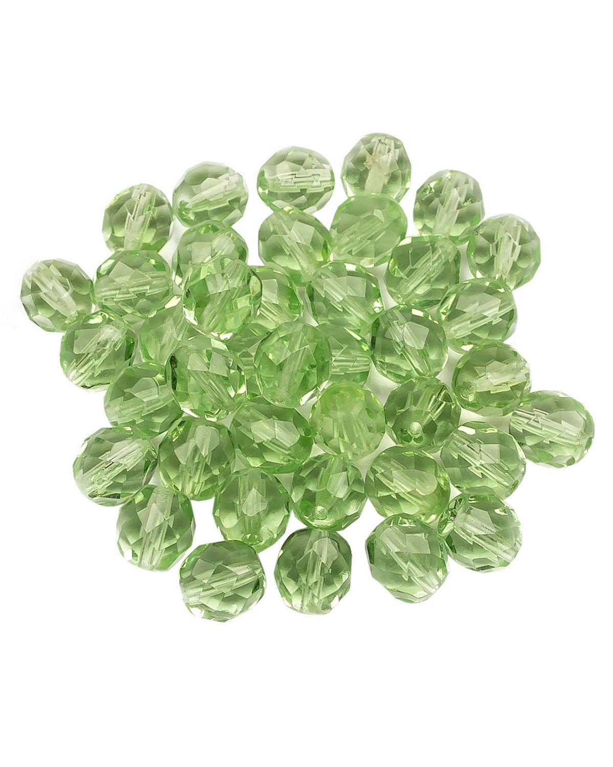 

Стеклянные чешские бусины, Fire polished beads, ганеные круглые, 8 мм, Lt.Peridot, 40шт, Зеленый, FP-8