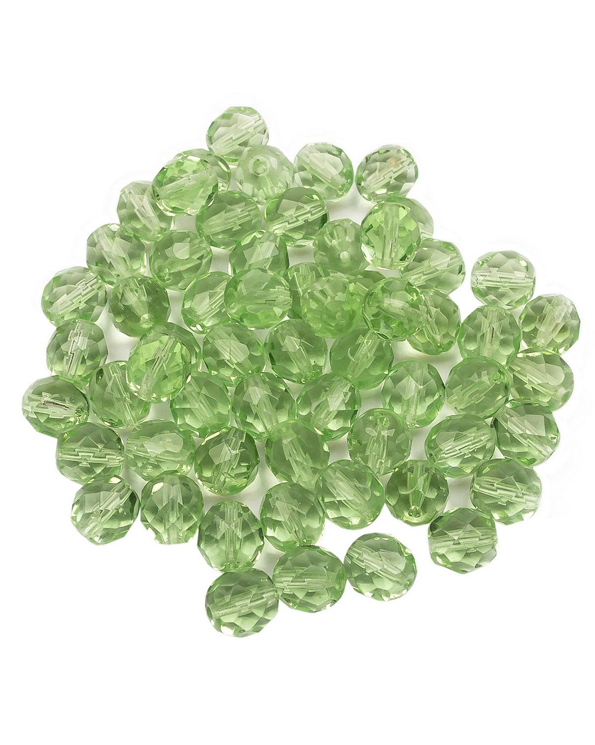 

Стеклянные чешские бусины, Fire polished beads, ганеные круглые, 8 мм, Lt.Peridot, 60шт, Зеленый, FP-8