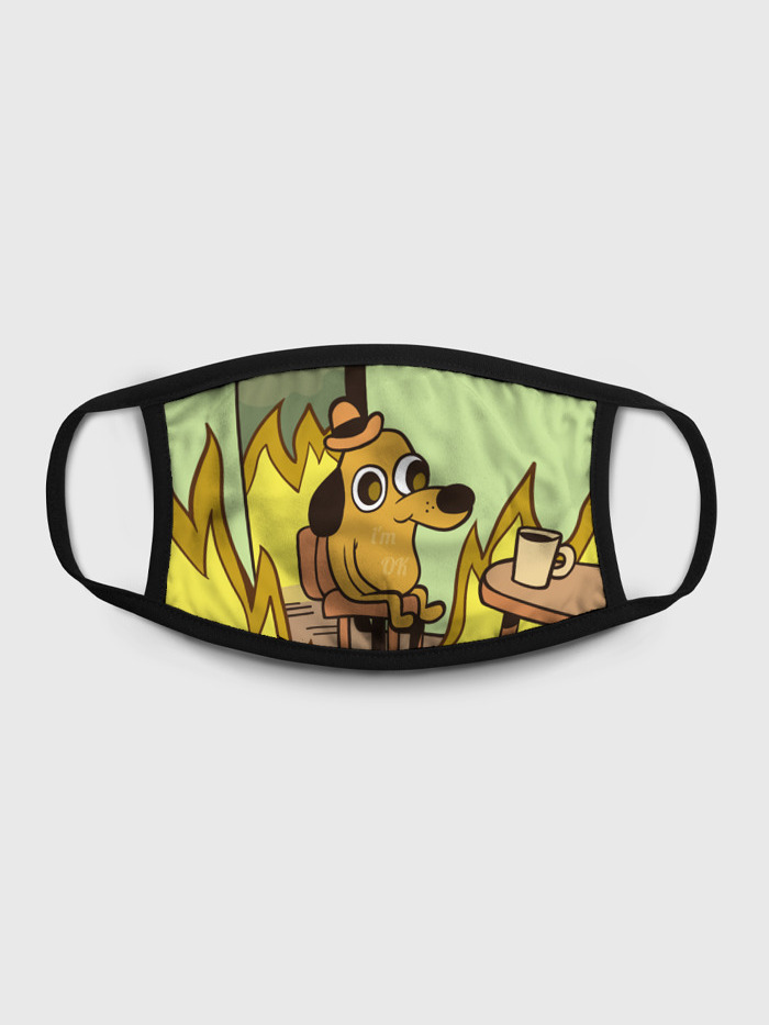 

Многоразовая маска унисекс Burnettie This Is Fine, Разноцветный, This Is Fine