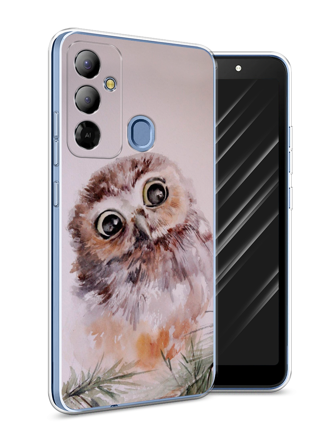 

Чехол Awog на Tecno Pop 6 Go "Сова на розовом", Розовый;коричневый, 302950-1